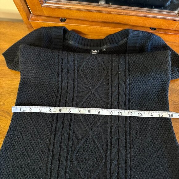 Twik Exclusive Simons Sweater Dress Mini Black Bodycon Women's Size M - Picture 8 of 10